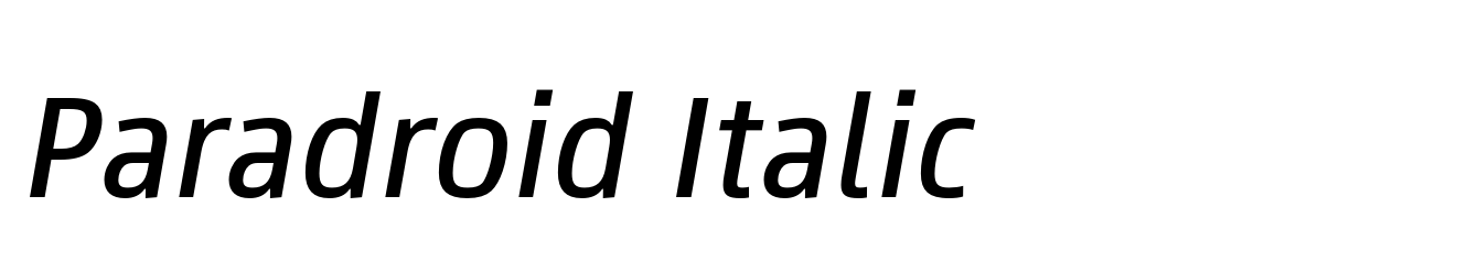 Paradroid Italic